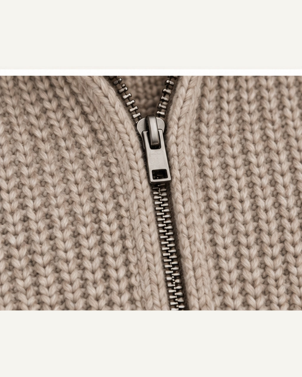 The Engadin Zip Knit — Fur Collar