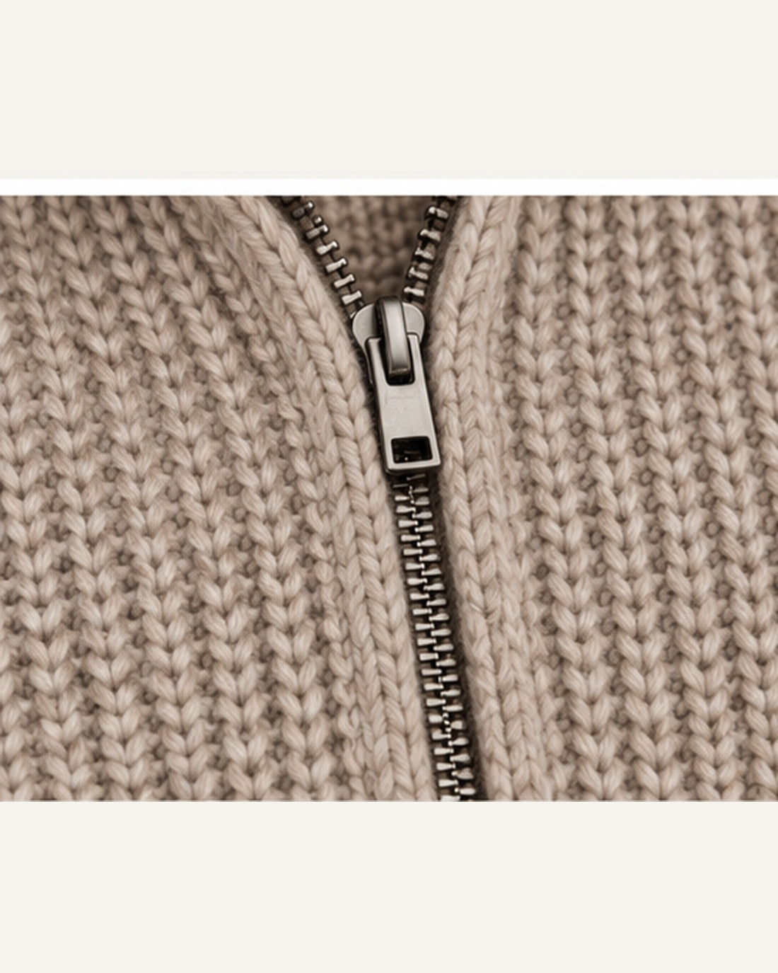 The Engadin Zip Knit — Fur Collar