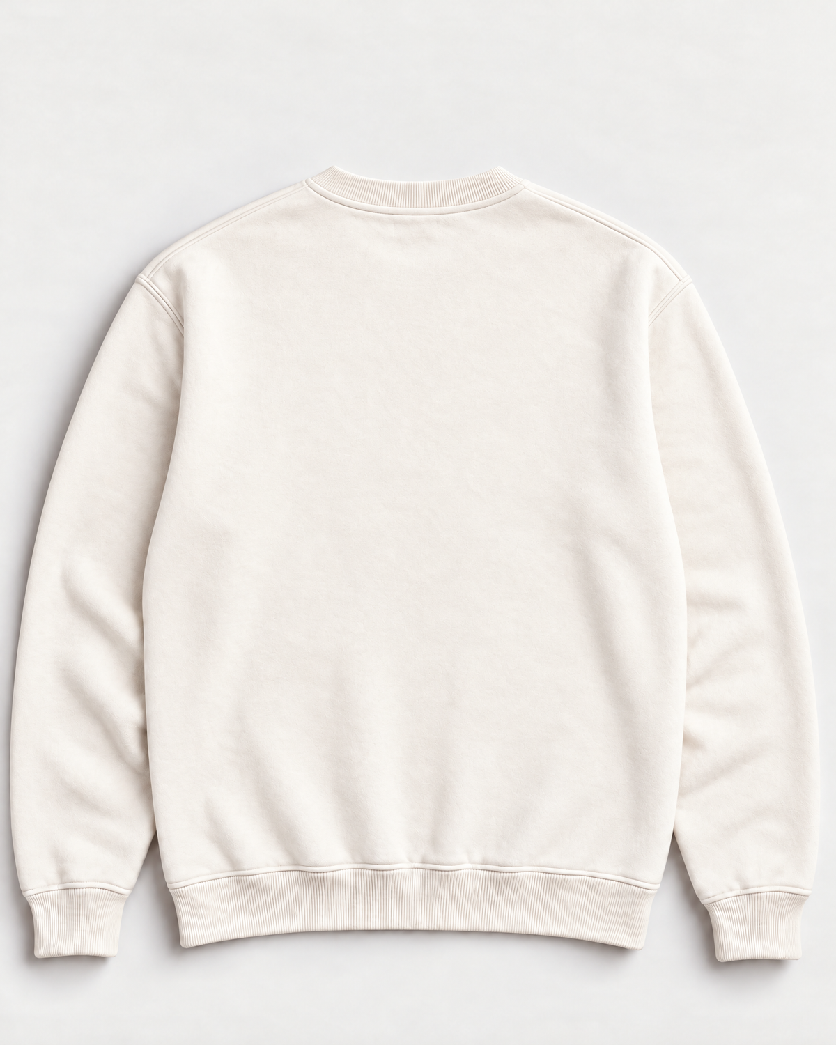 Back view of the crewneck sweatshirt